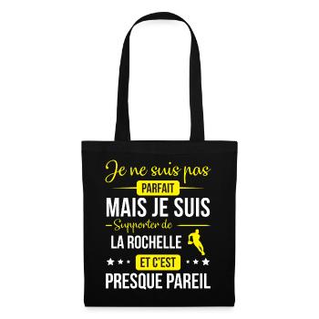 Je Ne Suis Pas Parfait Mais Je Suis Supporter D... - Sac en tissu - noir - Devant