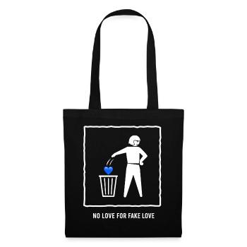 No Love For Fake Love - Tote Bag - black - Front