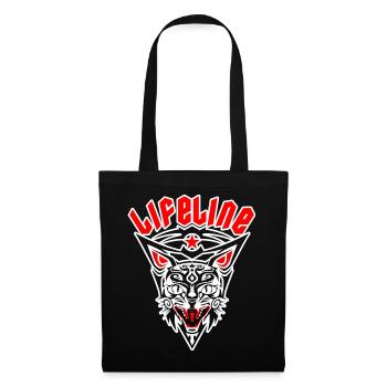 TATTOO-WILDKATZE - Stoffbeutel - Schwarz - Vorne