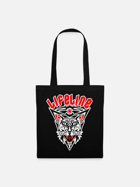 TATTOO-WILDKATZE - Stoffbeutel - Schwarz
