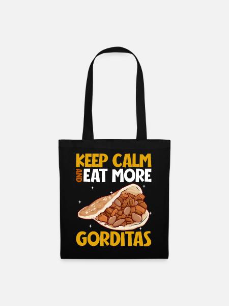 Keep Calm - Gorditas - Stoffbeutel - Schwarz