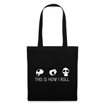 C’est comme ça que je roule - Sac en tissu - noir - Devant