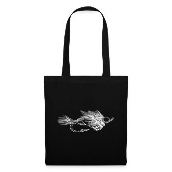 Fliegenfischer - Stoffbeutel - Schwarz - Vorne