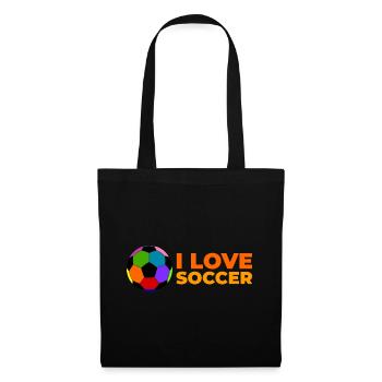 I love soccer - Tote Bag - black - Front