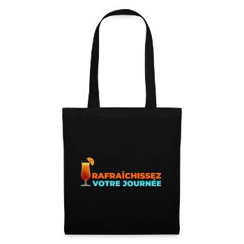 Rafraichissez votre journée! - Sac en tissu - noir - Devant