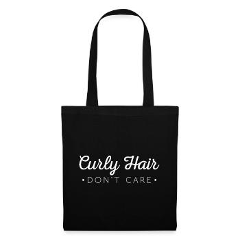 Curly Hair Don't Care - Tote Bag - black - Front