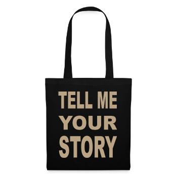TELL ME YOUR STORY - Tote Bag - black - Front