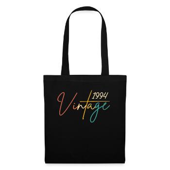 Elégant et vintage 1994 - 1994 Cadeau d’anniversaire - Sac en tissu - noir - Devant