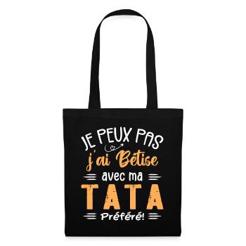 I can't I messed up with my favorite aunt - Tote Bag - black - Front