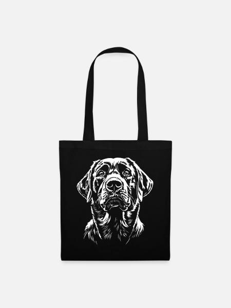 Labrador Portrait Retriever Labbi Hunde Hund - Stoffbeutel - Schwarz