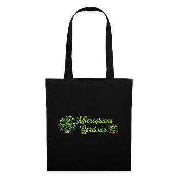 Microgreens Gärtner Landwirt Gärtner Microgreen - Stoffbeutel - Schwarz - Vorne
