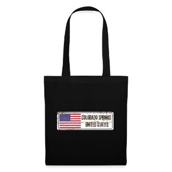 Colorado Springs United States Flag - Tote Bag - black - Front
