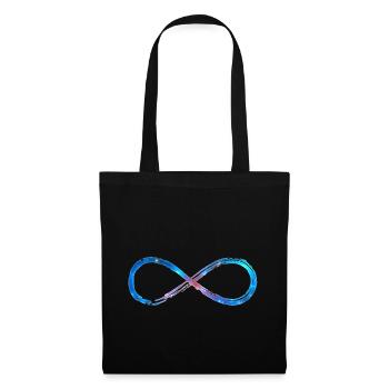 Lemniskate Infinity Symbol Lying Eight 8 - Tote Bag - black - Front