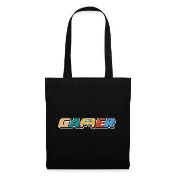 Gamer Graphic Video Game Player Gaming Gamer Pc Co - Stoffbeutel - Schwarz - Vorne