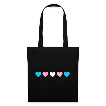 Transgender Heart Transsexual Trans* Heart Trans - Tote Bag - black - Front