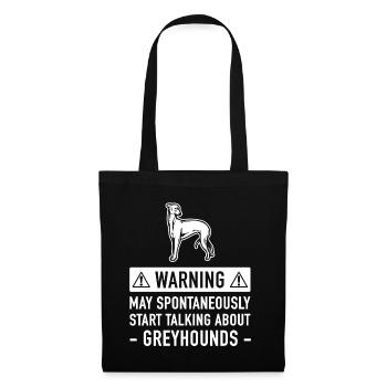 Funny Greyhound Gift Idea - Tote Bag - black - Front