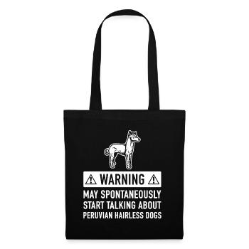 Funny Peruvian Nightdog Gift Idea - Tote Bag - black - Front