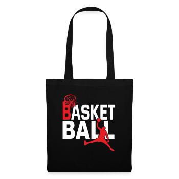 T-shirt de basket - Sac en tissu - noir - Devant
