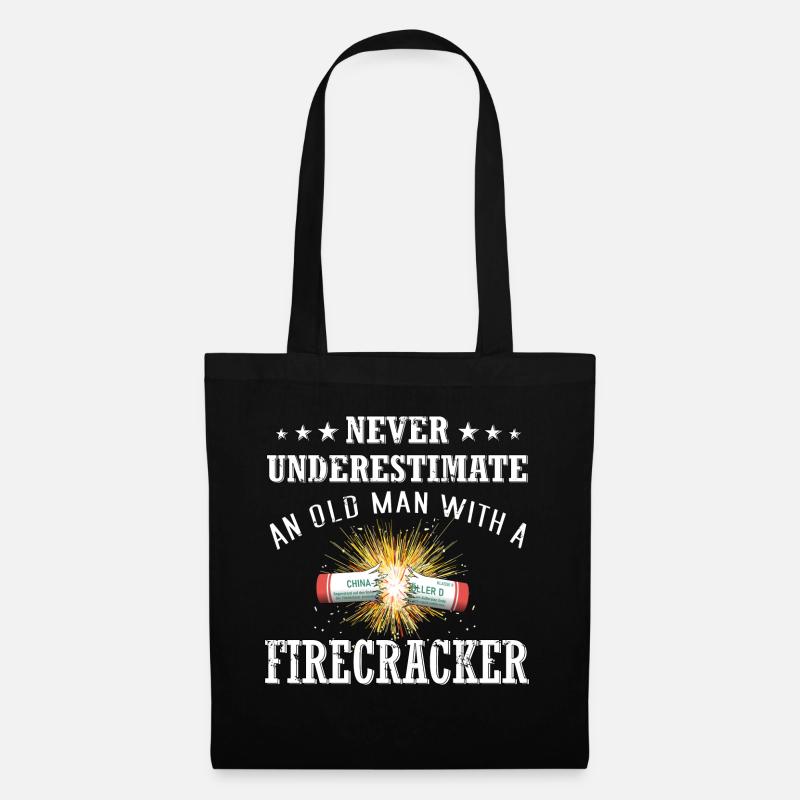 Old Man Firecracker Pyro - Stoffbeutel - Schwarz