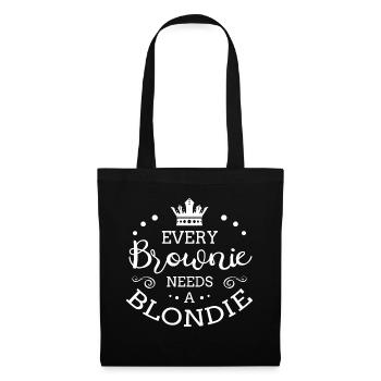 Every Brownie Needs A Blondie - Tote Bag - black - Front