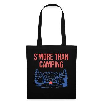 S'more Than Camping Foodie Camper Food Lover Camp - Tote Bag - black - Front