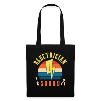 Electrician Squad Hobby Worker Electronic - Sac en tissu - noir - Devant