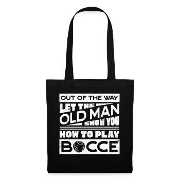 Let The Old Man Show How To Play Bocce Ball - Tote Bag - black - Front