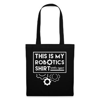 Netter Roboter Lustiger Spruch Robotic Engineer - Stoffbeutel - Schwarz - Vorne