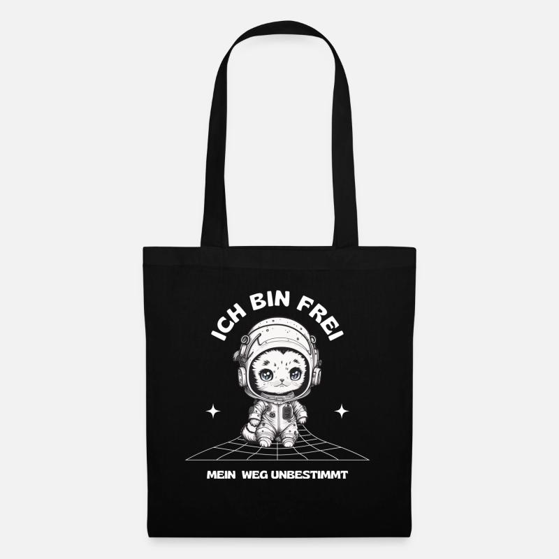 I am free, my path indefinite - Tote Bag - black