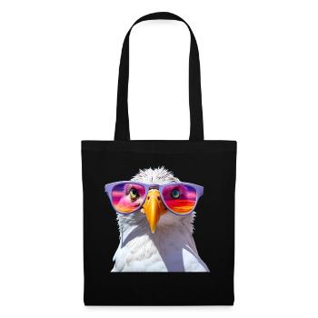 Mouettes Lunettes de soleil - Sac en tissu - noir - Devant