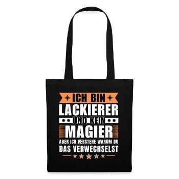 Ich bin Lackierer und kein Magier - Stoffbeutel - Schwarz - Vorne