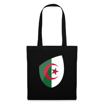 Drapeau Algérie - Sac en tissu - noir - Devant