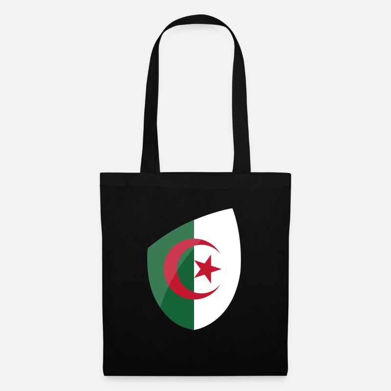 Drapeau Algérie - Sac en tissu - noir