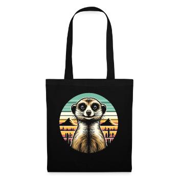Suricate - Sac en tissu - noir - Devant