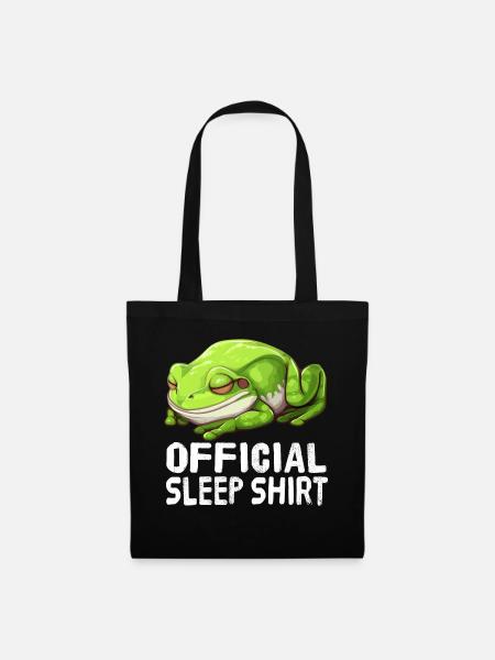 Offizielles Schlafshirt Frosch - Stoffbeutel - Schwarz