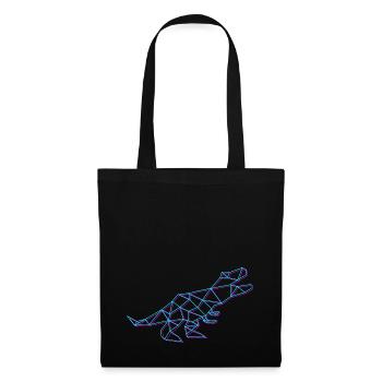 Neon-Rex - Stoffbeutel - Schwarz - Vorne