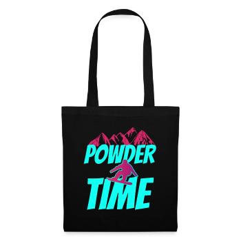 powder time Snowboarding - Tote Bag - black - Front