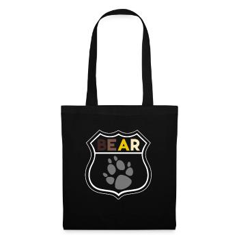 Bear LGBT cop mark - Tote Bag - black - Front