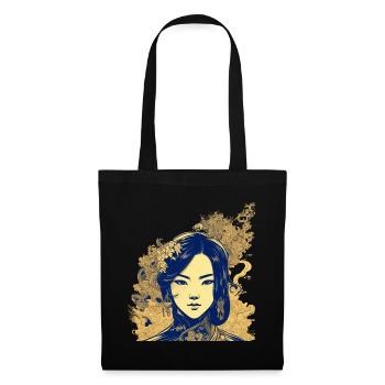 Vietnamese heroine in manga style - Tote Bag - black - Front