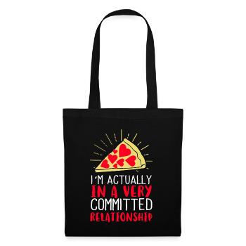 Je suis en fait dans une relation très engagée - Sac en tissu - noir - Devant