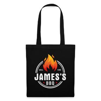 Jamess BBQ - Sac en tissu - noir - Devant