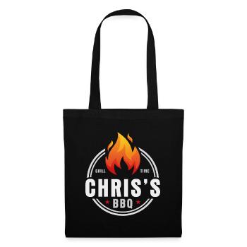 Chris' BBQ - Stoffbeutel - Schwarz - Vorne