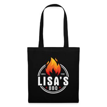Lisas BBQ - Sac en tissu - noir - Devant