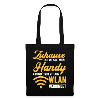 Home is where my cell phone connects to Wi-Fi - Tote Bag - black - Front