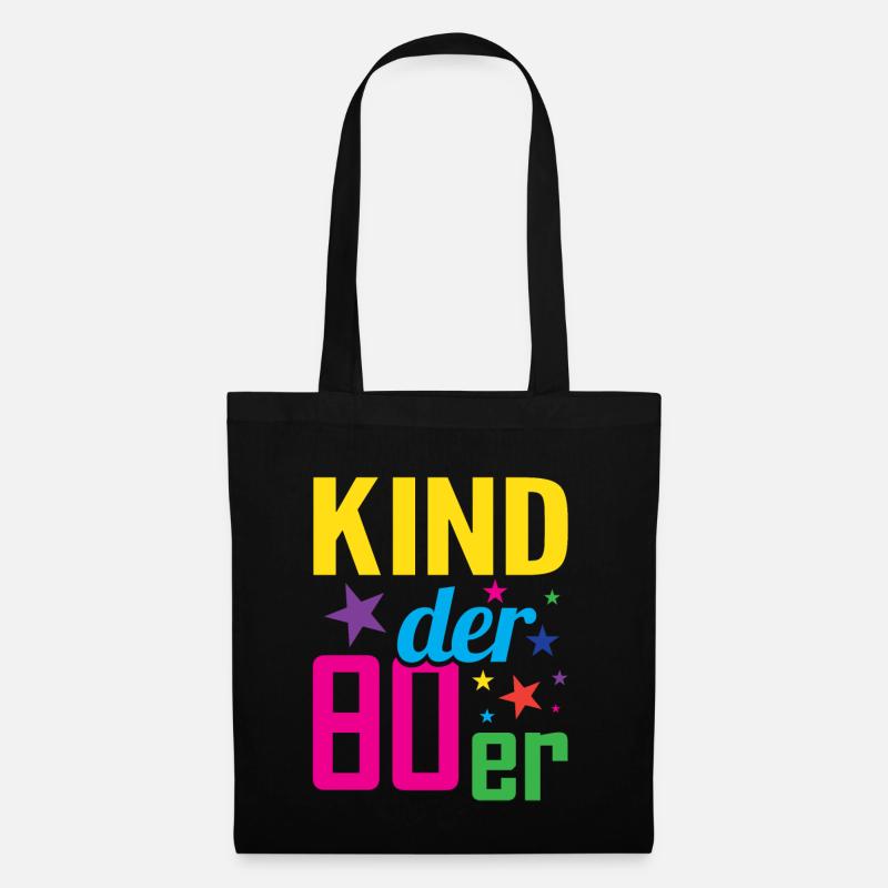 Kind der 80er - Stoffbeutel - Schwarz