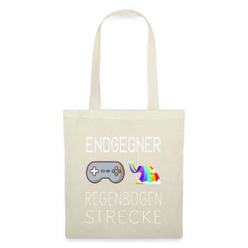 Endgegner Regenbogenstrecke Mario Kart Gaming - Stoffbeutel - Natur - Vorne