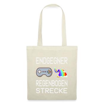 Endgegner Regenbogenstrecke Mario Kart Gaming - Stoffbeutel - Natur - Vorne