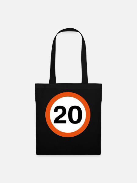 20mph Speed Limit - Tote Bag - black