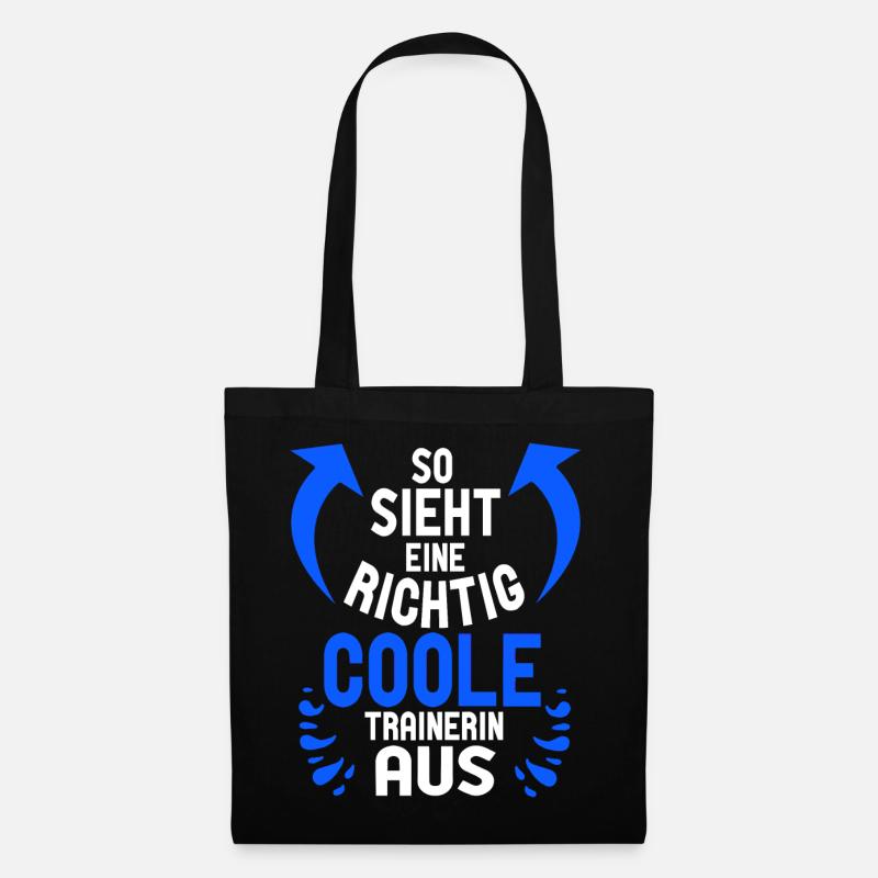 So sieht ein richtig cooler Trainer aus - Stoffbeutel - Schwarz