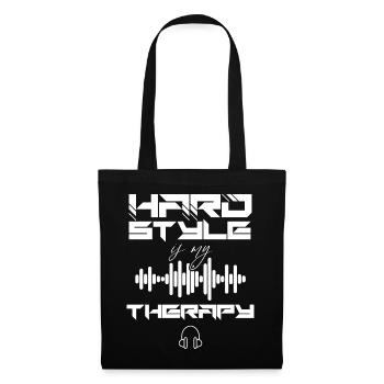 Hardstyle Techno Musik Hard Style DJ - Stoffbeutel - Schwarz - Vorne